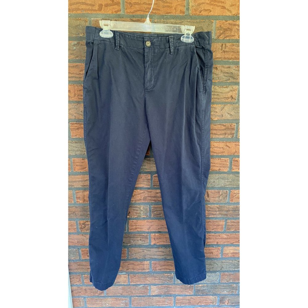 Navy Blue Gap Pants Size 6 Straight Leg Stretch Trousers Soft 4 Pocket Bottoms
